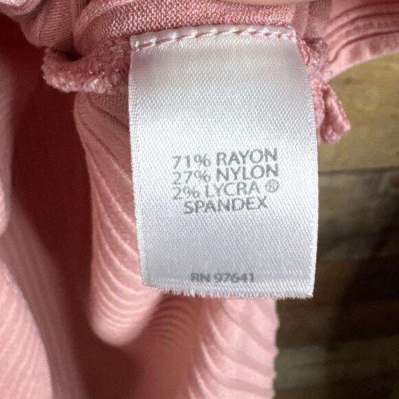 J. Jill Wearever Collection Pink Ribbed Sleeveless Tunic Dress Size Small - Picture 5 of 8